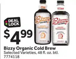 Stop&Shop Bizzy Organic Cold Brew offer