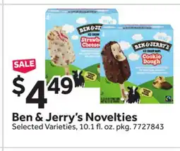 Stop&Shop Ben & Jerry's Novelties offer