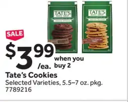 Stop&Shop Tate's Cookies offer