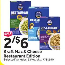 Stop&Shop Kraft Mac & Cheese Restaurant Edition offer