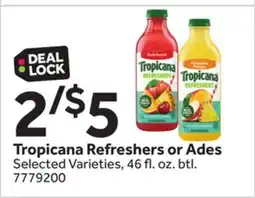 Stop&Shop Tropicana Refresher or Ades offer