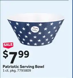 Stop&Shop Patriotic Serving Bowl offer