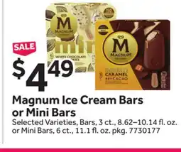 Stop&Shop Magnum Ice Cream Bars or Mini Bars offer