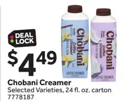 Stop&Shop Chobani Creamer offer