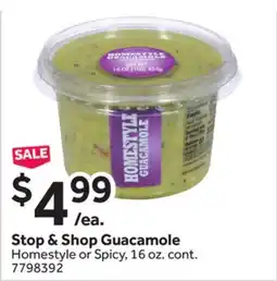 Stop&Shop Stop & Shop Guacamole offer