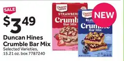 Stop&Shop Duncan Hines Crumble Bar Mix offer