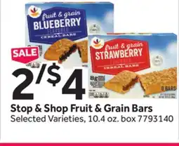 Stop&Shop Stop & Shop Fruit & Grain Bars offer