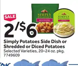 Stop&Shop Simply Potatoes Side Dish or Shredded or Diced Potatoes offer
