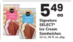 ACME Signature SELECT Ice Cream Sandwiches offer