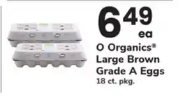 ACME O Organics Large Brown Grade A Eggs offer