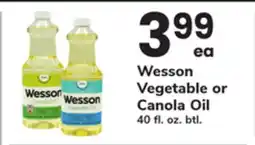 ACME Wesson Vegetable or Canola Oil offer
