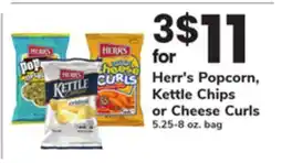 ACME Herr's Popcorn, Kettle Chips or Cheese Curls offer