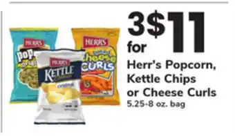 ACME Herr's Popcorn, Kettle Chips or Cheese Curls offer