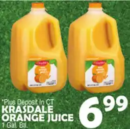Bravo Supermarkets KRASDALE ORANGE JUICE offer