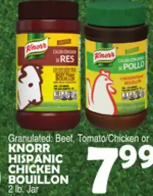 Bravo Supermarkets KNORR HISPANIC CHICKEN BOUILLON offer