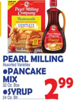 Bravo Supermarkets PEARL MILLING Pancake Mix Syrup offer