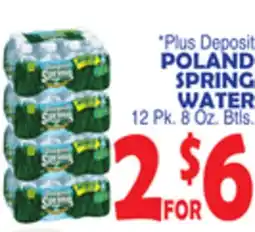 Bravo Supermarkets POLAND SPRING WATER offer