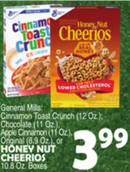 Bravo Supermarkets GENERAL MILLS HONEY NUT CHEERIOS offer