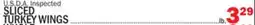 Bravo Supermarkets USDA Inspected TEXTIL TURKEY WINGS offer