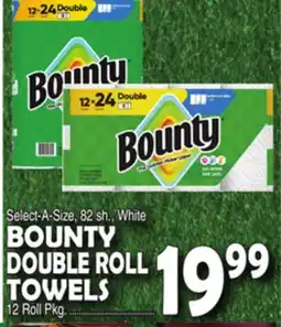 Bravo Supermarkets BOUNTY DOUBLE ROLL TOWELS offer