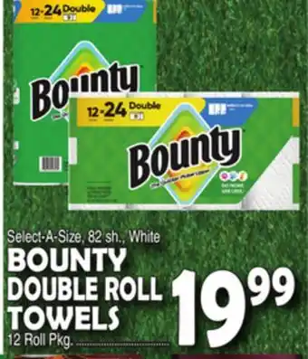 Bravo Supermarkets BOUNTY DOUBLE ROLL TOWELS offer