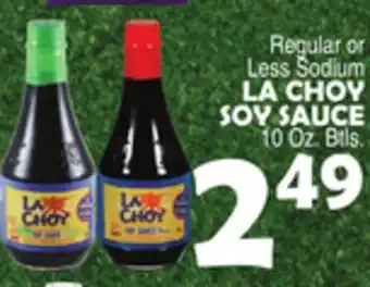 Bravo Supermarkets LA CHOY SOY SAUCE offer