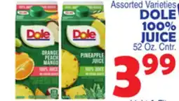 Bravo Supermarkets DOLE 100% JUICE offer
