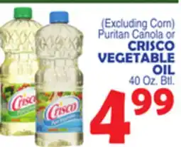 Bravo Supermarkets (Excluding Corn) Puritan Canola or Crisco Vegetable Oil offer
