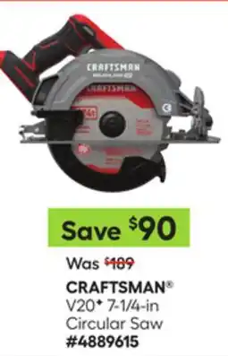 Lowe's V20* 7-1/4-in Circular Saw offer