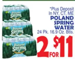 Bravo Supermarkets POLAND SPRING WATER offer