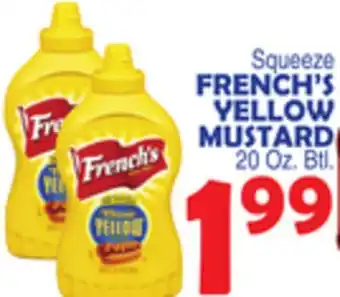 Bravo Supermarkets FRENCH'S YELLOW MUSTARD offer