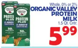 Bravo Supermarkets ORGANIC VALLEY PROTEIN MILK offer