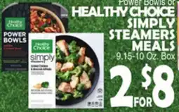Bravo Supermarkets HEALTHY CHOICE SIMPLY STEAMERS MEALS offer