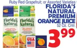 Bravo Supermarkets FLORIDA'S NATURAL PREMIUM ORANGE JUICE offer