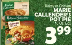 Bravo Supermarkets MARIE CALLENDER'S POT PIE offer