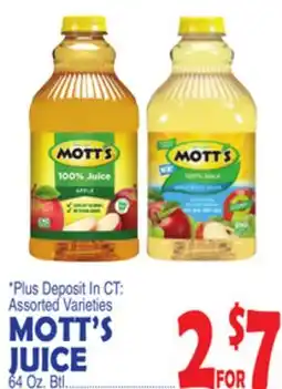 Bravo Supermarkets MOTT'S JUICE offer