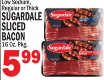 C Town SUGARDALE SLICED BACON offer