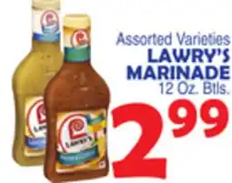 Bravo Supermarkets LAWRY'S MARINADE offer