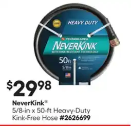 Lowe's 5/8-in x 50-ft Heavy-Duty Kink-Free Hose offer