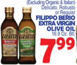 Bravo Supermarkets Delicato, Robusto or Regular FILIPPO BERIO EXTRA VIRGIN OLIVE OIL offer