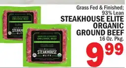 C Town STEAKHOUSE ELITE ORGANIC GROUND BEEF offer