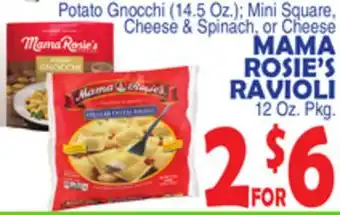 Bravo Supermarkets MAMA ROSIE'S RAVIOLI offer