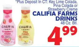 Bravo Supermarkets CALIFIA FARMS DRINKS offer