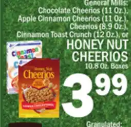 C Town HONEY NUT CHEERIOS 10.8 Oz. Boxes offer
