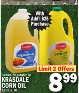 C Town KRASDALE CORN OIL 128 OZ. BTL offer