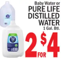 C Town PURE LIFE DISTILLED WATER offer