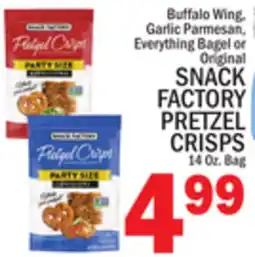 C Town SNACK FACTORY PRETZEL CRISPS offer