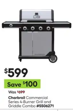 Lowe's Commercial Series 4-Burner Grill and Griddle Combo offer