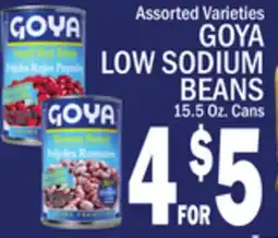 C Town GOYA LOW SODIUM BEANS offer