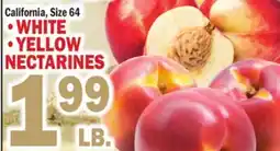C Town WHITE, YELLOW NECTARINES offer
